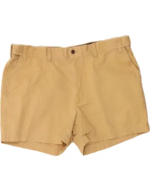 IZOD Mens Salt Water Chino Shorts W44 2XL Beige Cotton Warm Weather Style