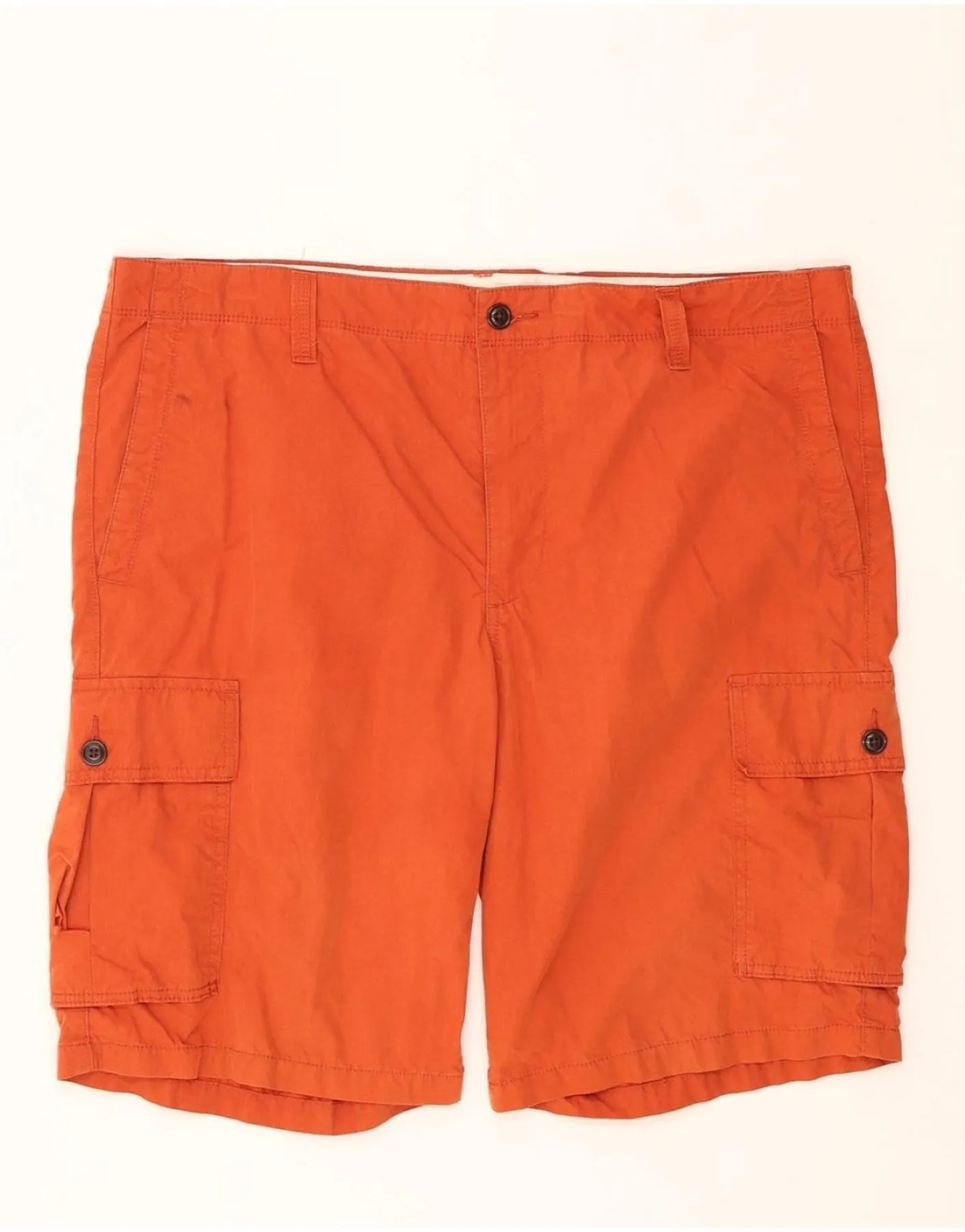 DOCKERS Mens Cargo Shorts  W38 XL Orange Cotton handmade touch