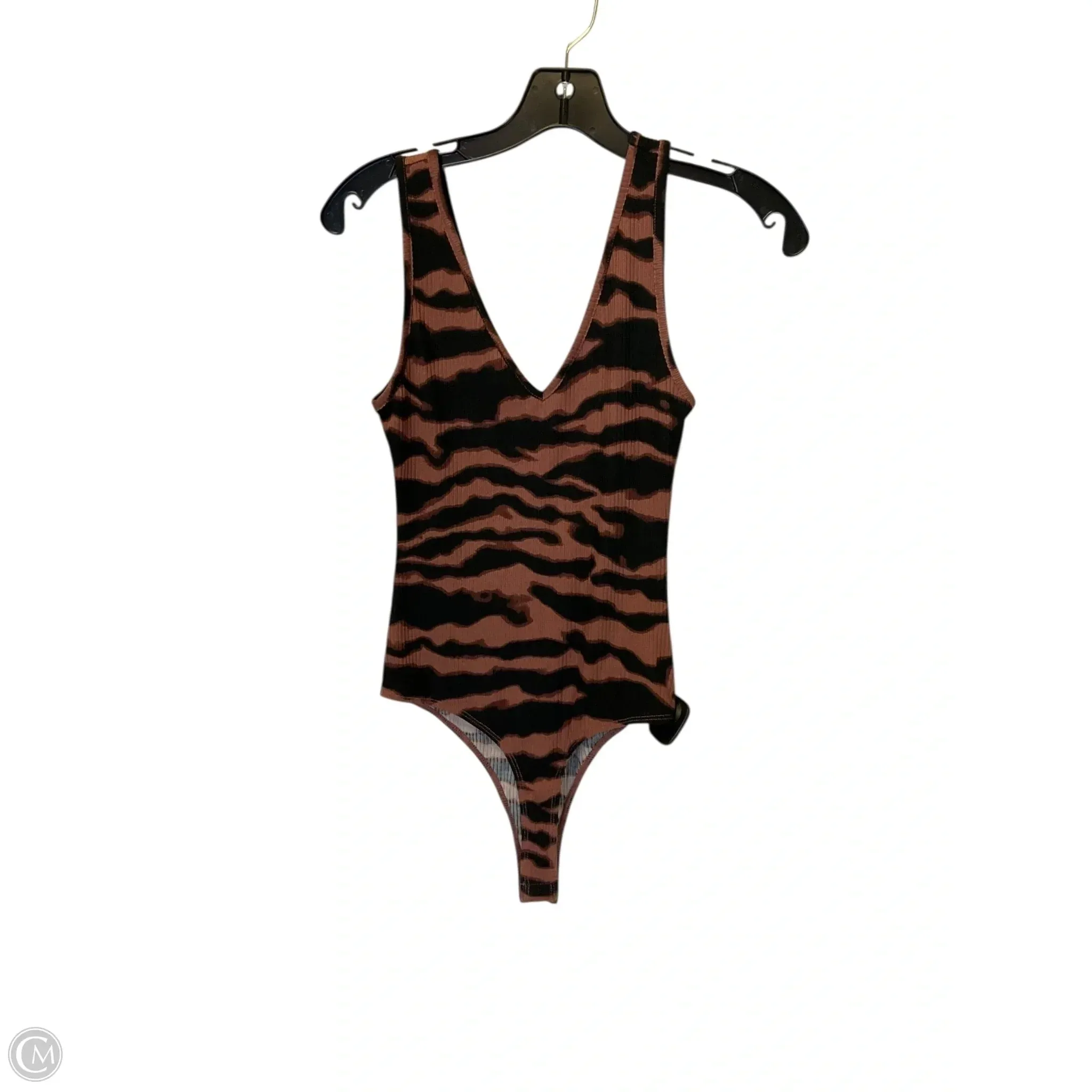 Bodysuit By Giani Bernini In Black & Brown, Size: Xs young women bodysuit