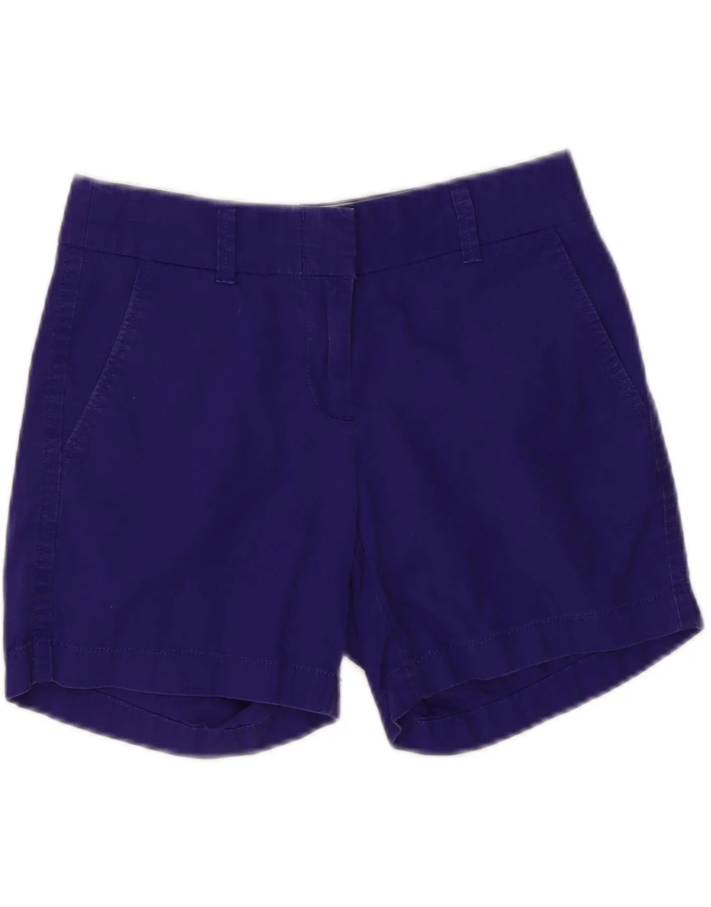 J. CREW Womens Broken In Chino Shorts US 0 2XS W28 Navy Blue Cotton Patterned Design