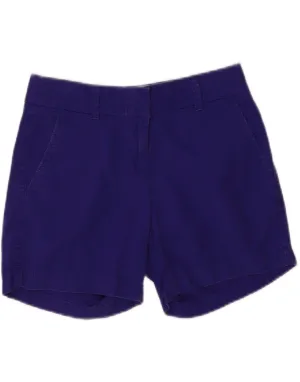 J. CREW Womens Broken In Chino Shorts US 0 2XS W28 Navy Blue Cotton Patterned Design