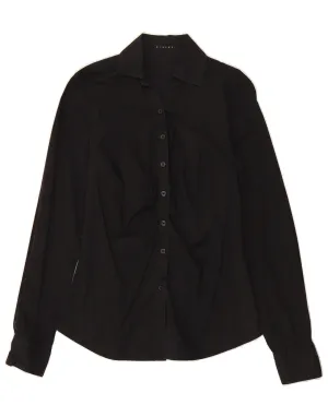 Ethical production SISLEY Womens Shirt UK 10 Small Black Cotton