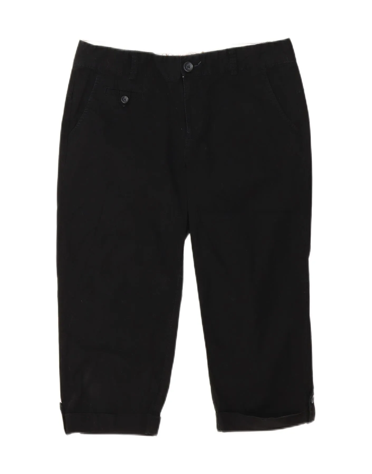 DOCKERS Womens Bermuda Shorts W32 Large Black Structured Shoulder Support Reinforced Collar