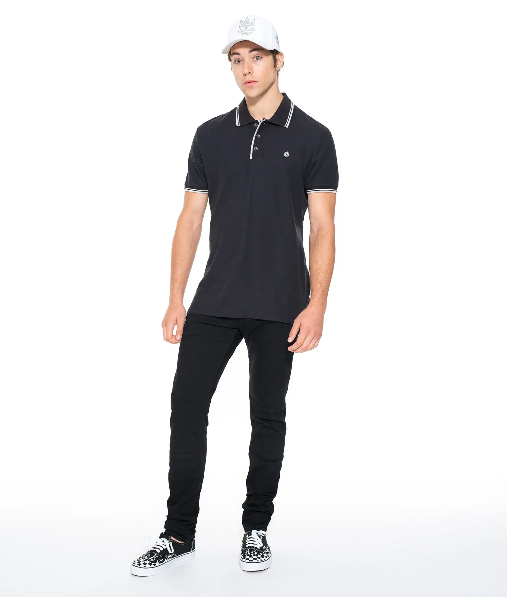 All Purpose Youth Style Road Trip Outdoor Enthusiast ROCKER SLIM DENIM JEANS IN BLACK