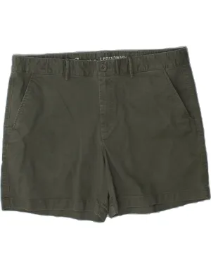 EDDIE BAUER Womens Stretch Chino Shorts US 16 2XL W38 Green Cotton All-Ages Fit