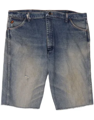 WRANGLER Mens Denim Shorts W42 2XL Blue Cotton High Durability Weave