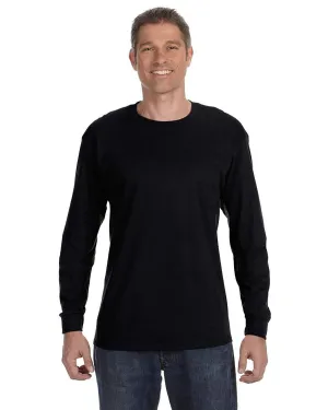 Hanes 5586 Adult Authentic-T Long-Sleeve T-Shirt Durable Knit Structure Daily Fashion