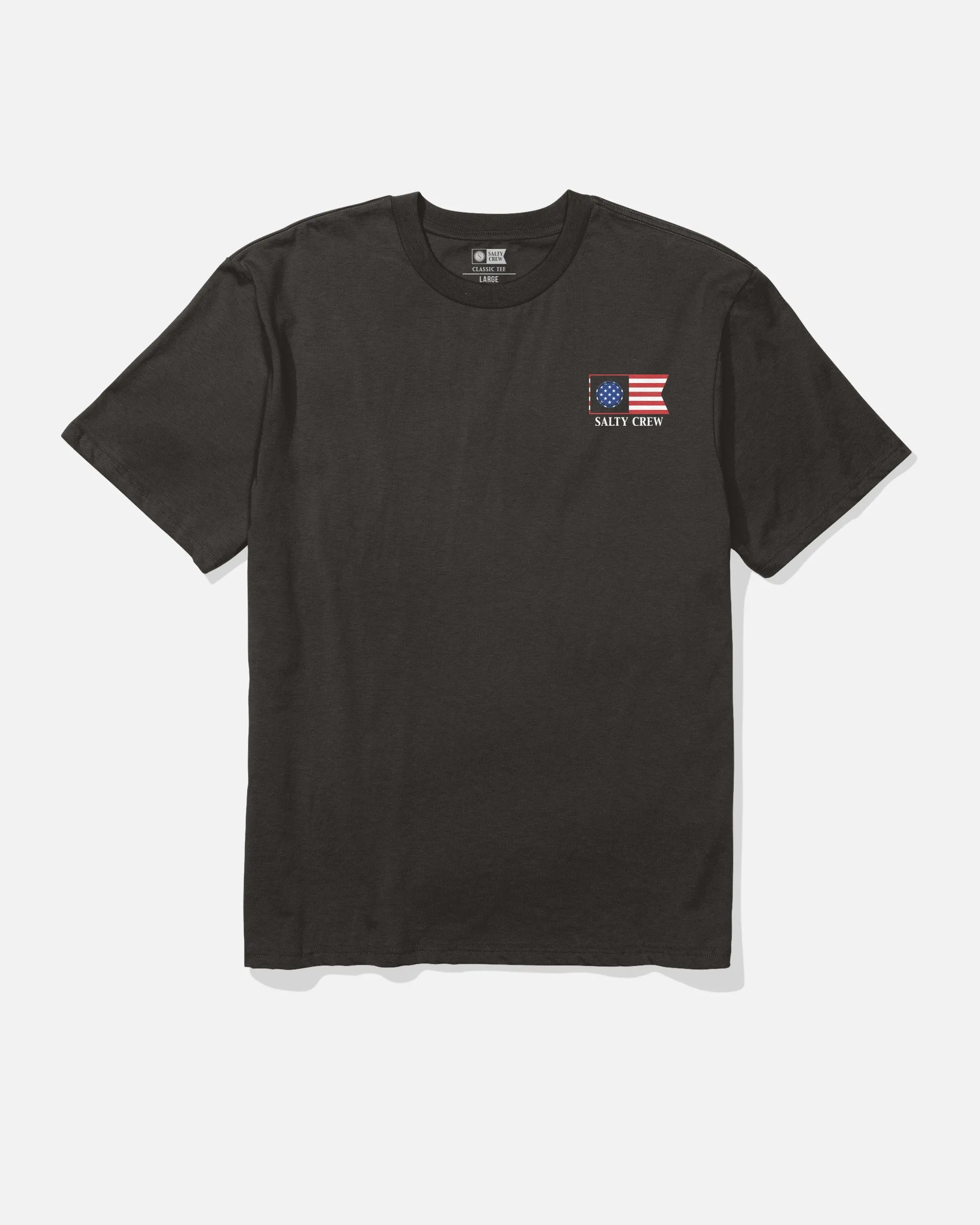 Sustainable Production Process Flagship America Classic Tee - Black