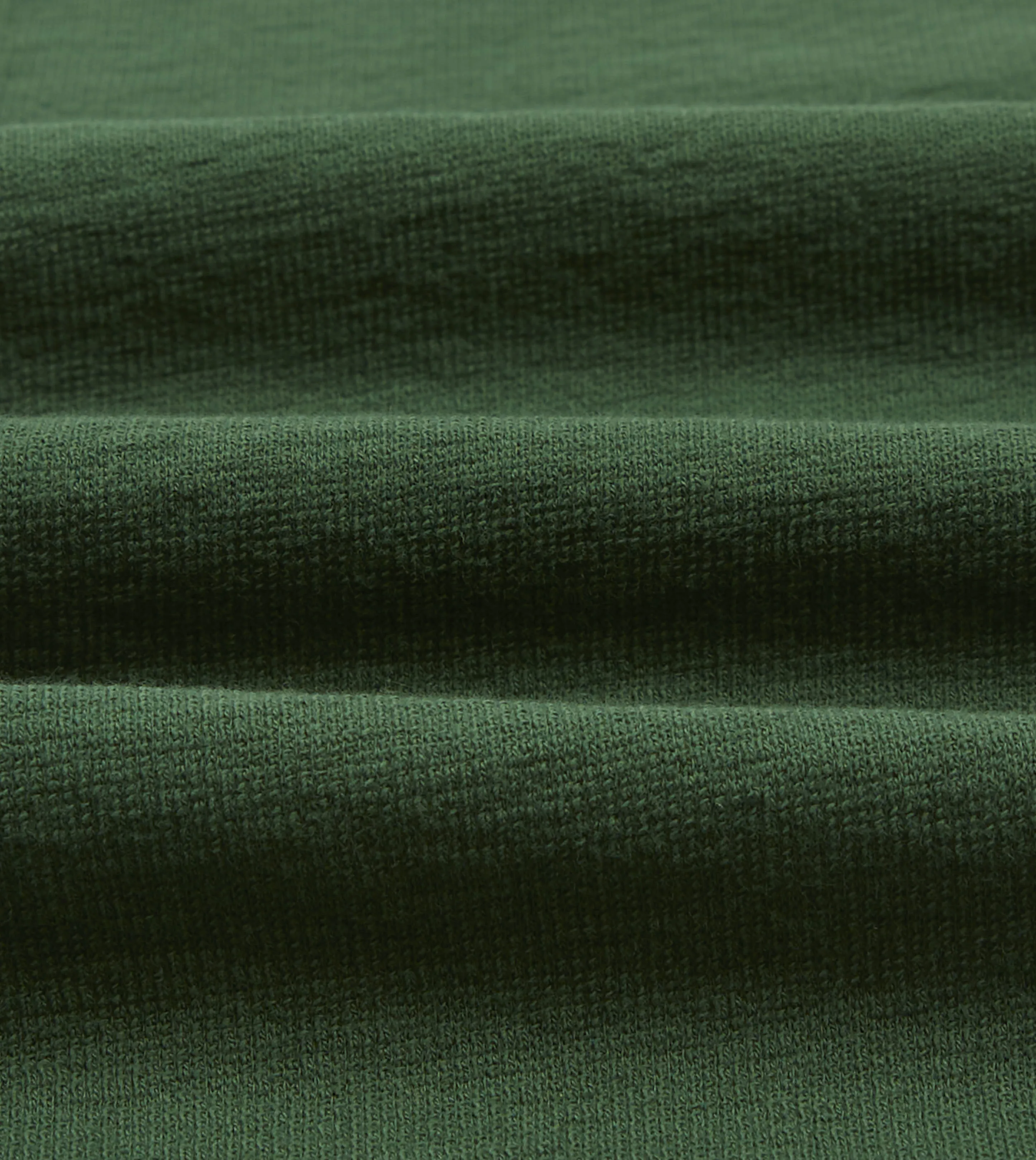 LightweightBlend Green Cotton Long-Sleeve Mock Neck Hiking T-Shirt