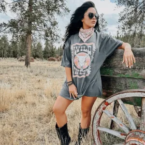Wild West Tee Seasonal Must-Have Versatile Apparel Sporty Comfort Wear