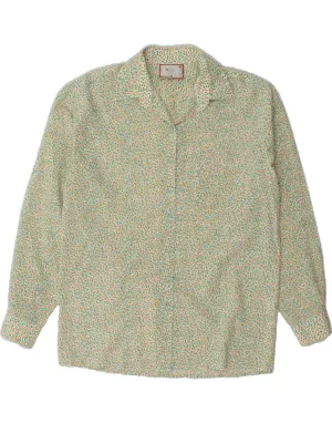 Job Interview Unisex Design ANDREA MARE Womens Shirt UK 10 Small Green Floral