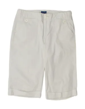 DOCKERS Womens Bermuda Shorts US 12 Large W34 White Cotton Bamboo Fiber Blend
