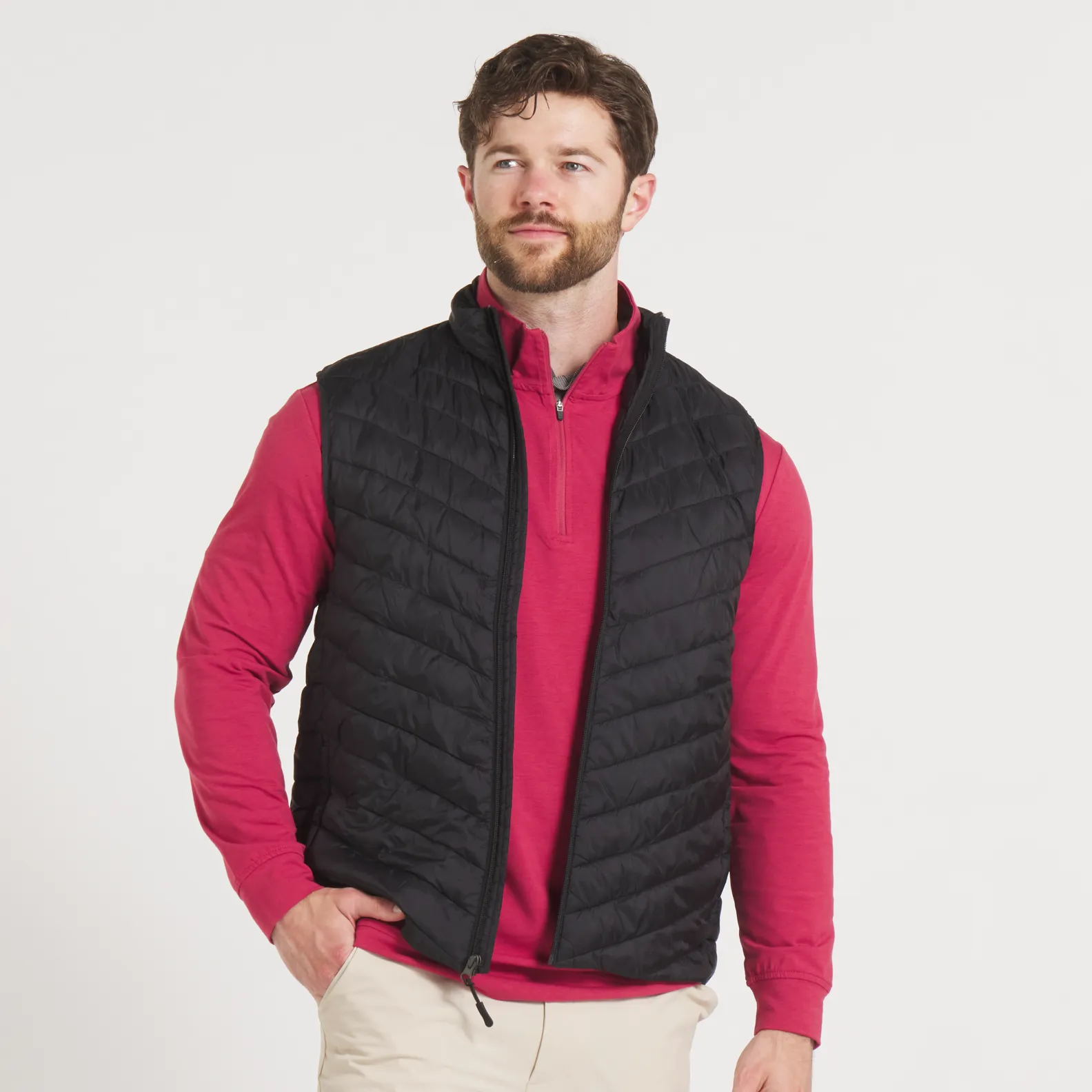 Weatherproof Sealing Padded Shoulders Mallard Quilted Performance Vest