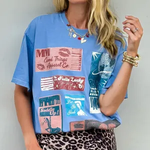 PermanentCreaseResistance Vintage Matchboxes Tee Light and Breathable Weekend Comfort Style