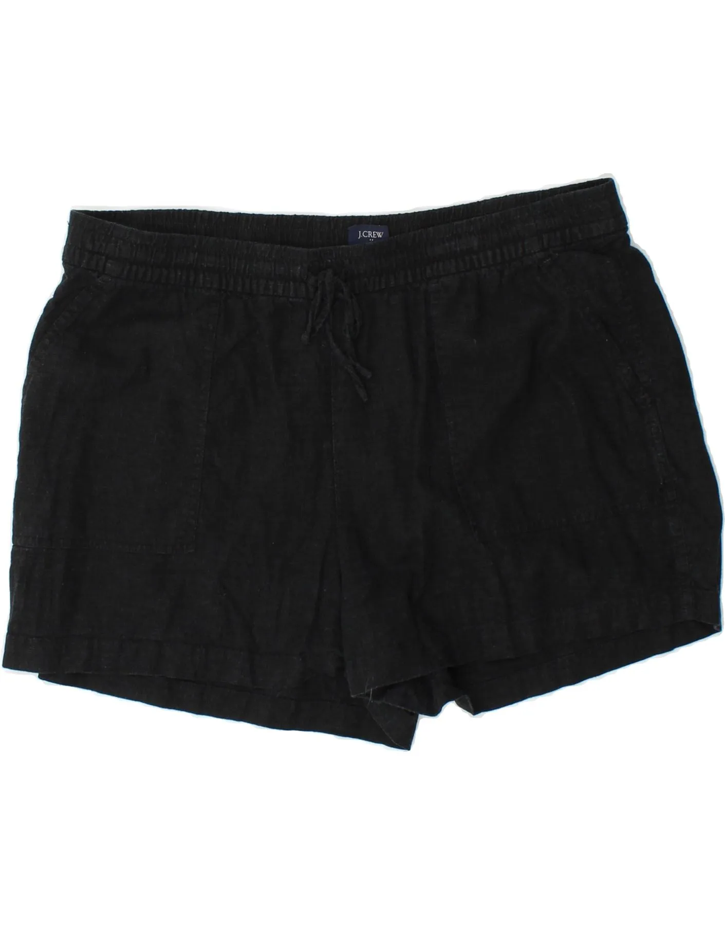 Premium Quality J. CREW Womens Chino Shorts Large W36 Black Linen