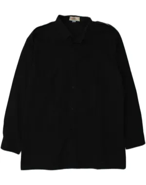 Mesh Insert EXCLUSIVE Mens Shirt Size 41 Large Black