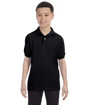 Easy Fit 054Y - Hanes Youth 50/50 EcoSmart? Jersey Knit Polo Shirt