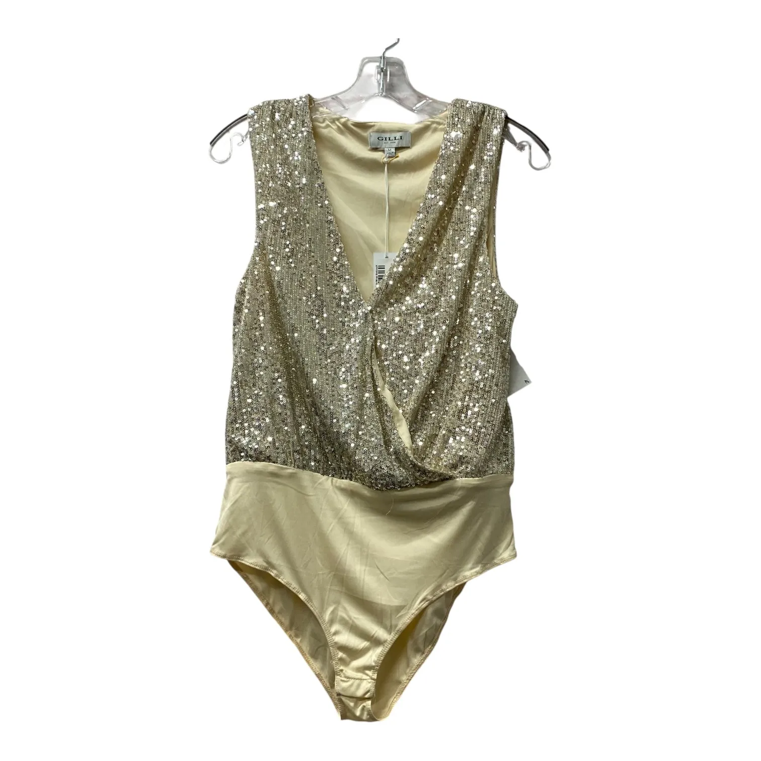 Bodysuit By Gilli In Beige, Size:M mesh bodysuit red bodysuit