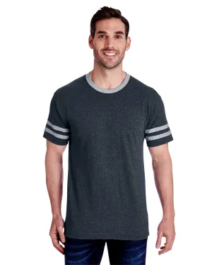 Jerzees 602MR Adult TRI-BLEND Varsity Ringer T-Shirt Breathable mesh lining Minimal Trend
